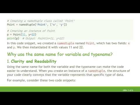 The Importance of Variable Naming in Python's namedtuple