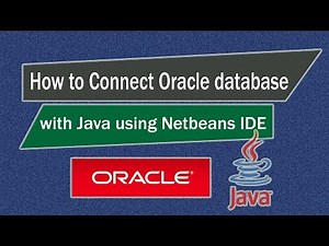 Oracle APEX - How to Connect Oracle database with Java using Net beans IDE