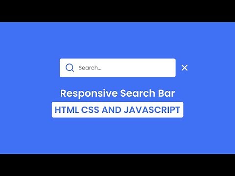 Make a Responsive Search Bar in HTML CSS & JavaScript
