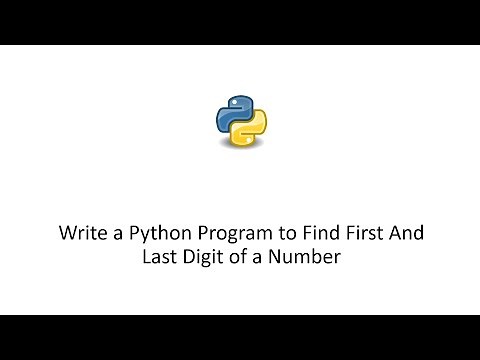 Write a Python Program to Find First And Last Digit of a Number