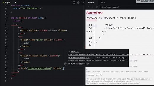 React Button Examples