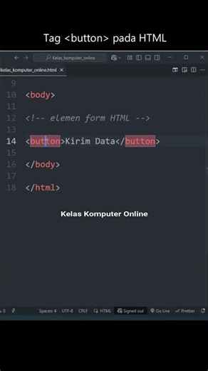 Getting to Know the Button Tag in HTML and Its Function #coding
