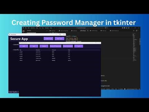 Python Password Manager with Encryption 🔐 | Tkinter Project
