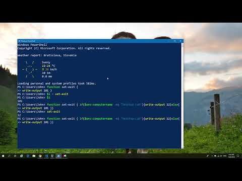 Powershell functions with exit codes