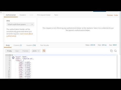 Getting exchange rates with API - part 1