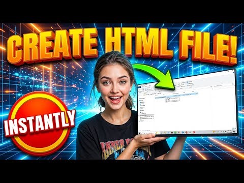 How to Create HTML File in Folder | Beginner Web Dev Tutorial