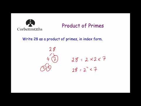 Product of Primes - Corbettmaths