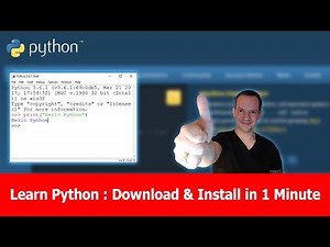 Learn Python Programming : Install Python in 1 minute