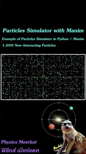 Particles Simulator in #python #manim