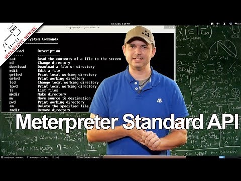 Meterpreter Standard API - Metasploit Minute [Cyber Security Education]