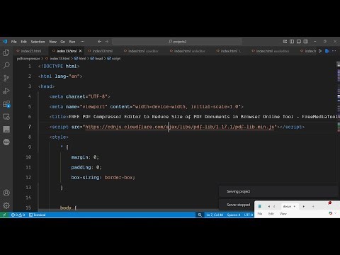 Build a PDF Compressor Web App in Browser Using PDF-LIB Library in HTML & JavaScript