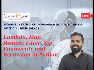 Lambda, Map, Reduce, Filter, Zip, Enumerate and Recursion in Python