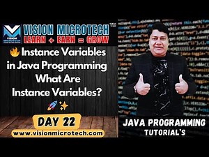 🔥 Instance Variables in Java Programming | What Are Instance Variables? 🚀 ✨