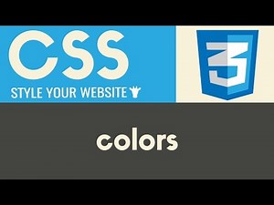 Colors | CSS | Tutorial 3