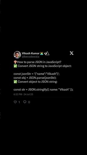 📝 JSON Parse & Stringify in JavaScript | Beginner’s Guide