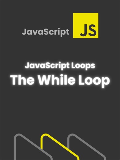 JavaScript Loops – The While Loop This lesson explains how while loops repeat code based on a condition, why manual updates are required, and how loops stop automatically once the condition becomes false. Follow for more web dev tips & tech explainers! #script_ish #learntocode #shortsfeed #TechTok #frontend #webdesign #Shorts #webdevelopment #JavaScript #JS #Loops #WhileLoop