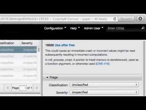Source Code Analysis Laboratory (SCALe) Demo: Coverity GUI