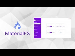 MaterialFX componets showcase