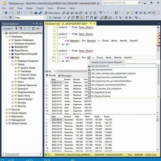 SQL: Pivoting and Unpivoting Data #SQL #Pivot #Unpivot #DataTransformation #DataAnalysis #SQLTips