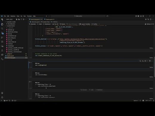 Local Dev in Fabric Python notebook using vscode and copilot | Mimoune Djouallah
