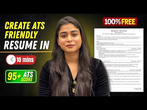 How to Create an ATS Friendly Resume for Fresher | Or Experienced
