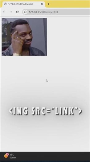 How to add Image in Website using HTML 💻📸 #shorts #coder #coding #viral