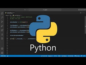 Phone number breakdown in Python / How to Tutorial