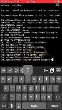 Run SQL on iPhone with SQLite in iSH Shell ⚡📱 | Create DB & Query in Terminal #linux #android #sql