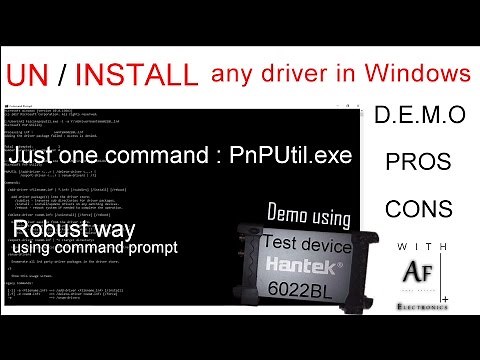 Install any driver in Windows (uses Command prompt) - Robust way.