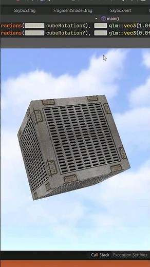 Creating a Basic 3D Renderer with OpenGL & C++ #shorts #3d