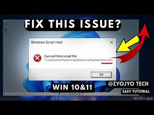 How To Fix Cannot Find Script File .vbs Error in Windows