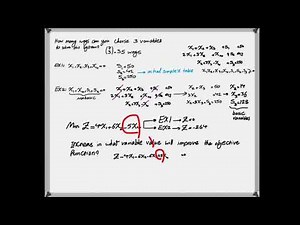 Definition of basic and nonbasic variables in simplex method