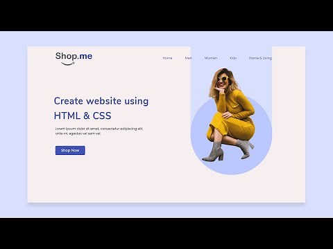 How To Make A Website Header Using HTML And CSS | Create Website Design With HTML & CSS