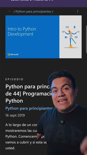 Aprende Python desde cero y completamente GRATIS con Microsoft. #python #programacion #microsoft