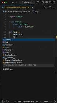 Start Using Local Variables for Loops #programming #coding #python