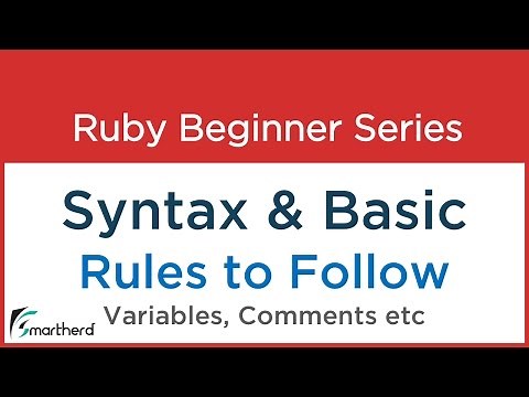 #4 Ruby Tutorial - Ruby Syntax & Basic Rules - Variables - comments