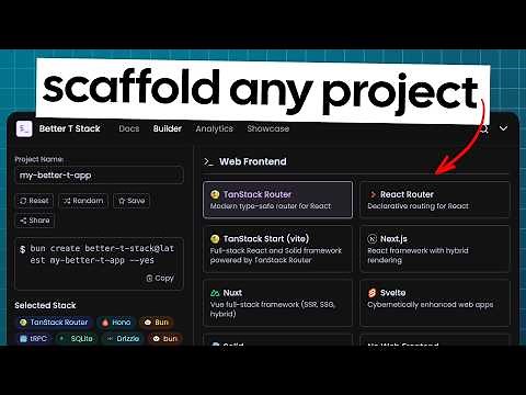 The BEST Way To Start a Project (Better-T-Stack)
