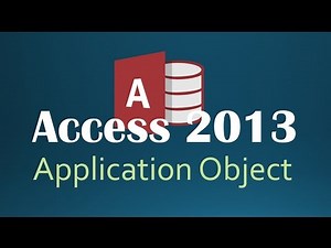 45. VBA - Application Part 1 (Programming In Access 2013)