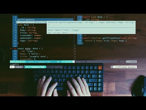 My vim setup to speed up JavaScript coding for my Electron and React Native apps