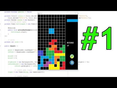 Tetris Game On Java Tutorial - Part 1
