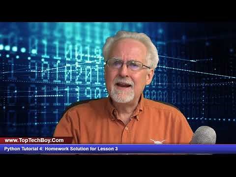 Python Tutorial 4: Homework Solution for Lesson 3