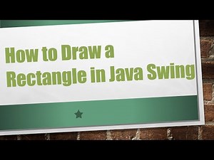 How to Draw a Rectangle in Java Swing