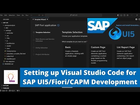 Setting up Visual Studio Code for SAP UI5/Fiori/CAPM Development | SAP | UI5
