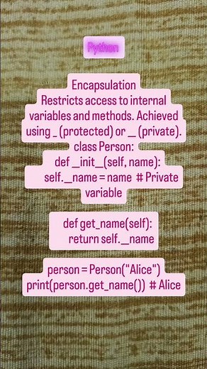 "Python Encapsulation 🐍 | Protecting Data with Private and Protected Members"