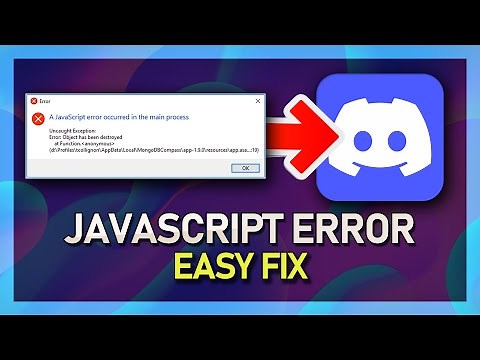 Discord - How to Fix "A JavaScript Error Occurred in the Main Process" Error - Windows 10