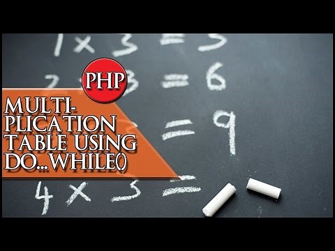PHP Multiplication table using Do While loop