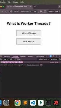 What Is a Worker in JavaScript? | Web Workers Explained Simply #javascript #coding #worker #nodejs