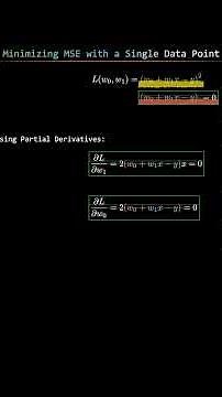 Visualizing MSE with a Single Data Point: Why the Loss Can’t Pick One Line