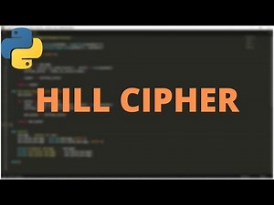 Cryptography: Hill Cipher Python