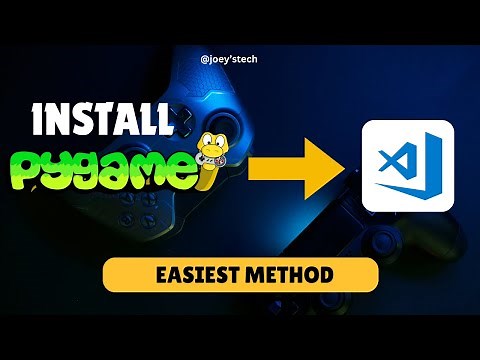 How to install and set up pygame in Visual Studio Code | install pygame in vscode #pygame #python